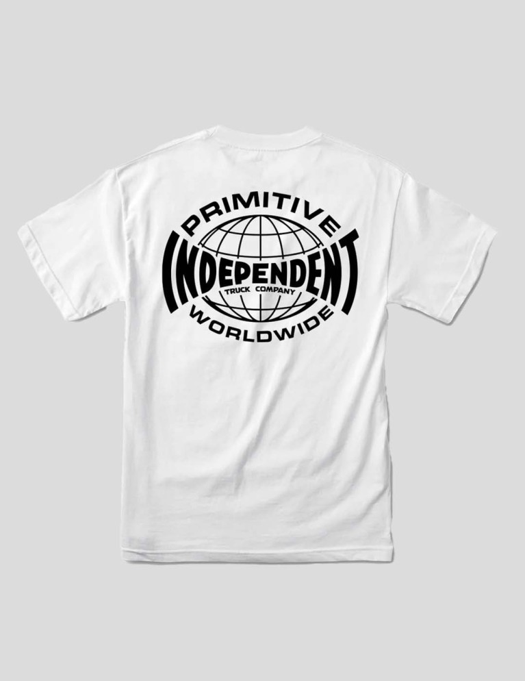 T-shirt PRIMITIVE x independent global tee white